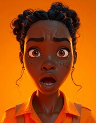 Bizarre dramatic unique 3D captured style erratic movements, caricature render terrifying, worker making cartoon