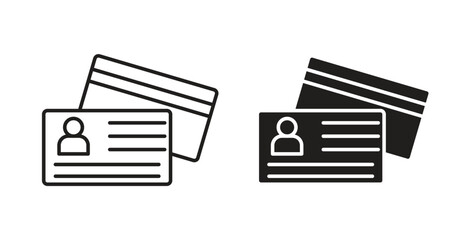 Personal documents icon concept set. Simple icon collection