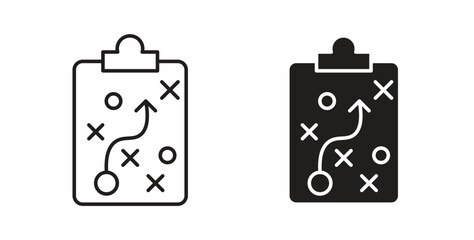 Planning icon concept set. Simple icon collection