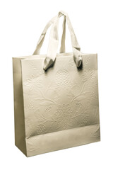 White shopping bag isolated