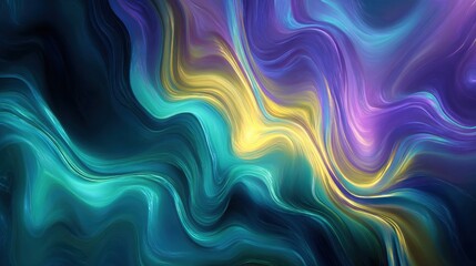 Fototapeta premium Colorful abstract fluid art with swirling patterns and vibrant hues.