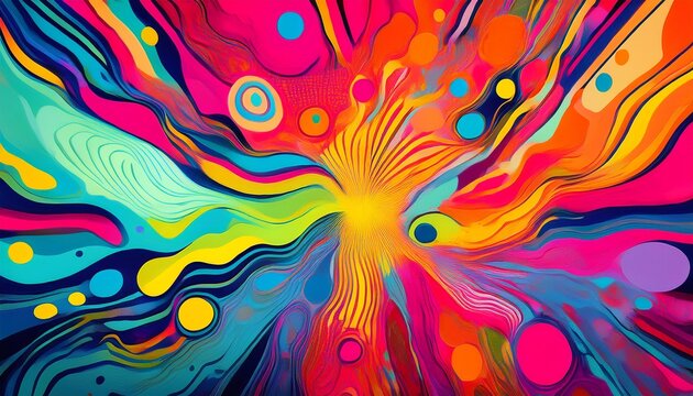 vibrant and playful abstract pop art background for creative projects generative ai