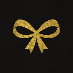 Glitter ribbon banner clipart ornament element design