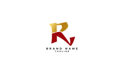RN NR R AND N Abstract initial monogram letter alphabet logo design	
