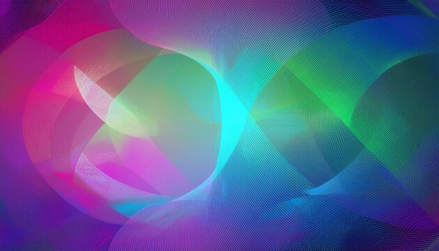 abstract bright blue pink and green light shapes background