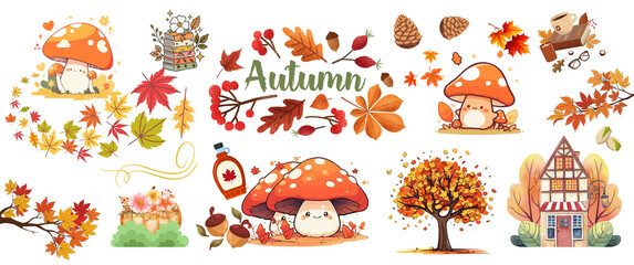seamless pattern autumn 001 - 1