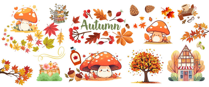 seamless pattern autumn 001 - 1
