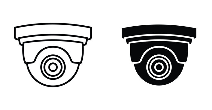 Security cam icon graphic design. Vector icon illustrations