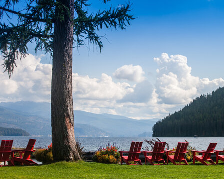Red Chair View of Priest Lake