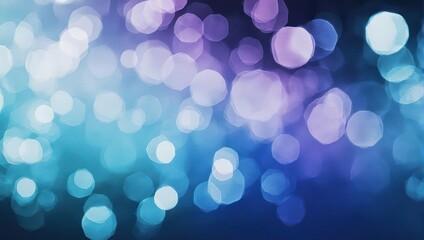 Fototapeta premium Abstract Defocused Blue and Purple Lights Creating a Bokeh Effect Background.