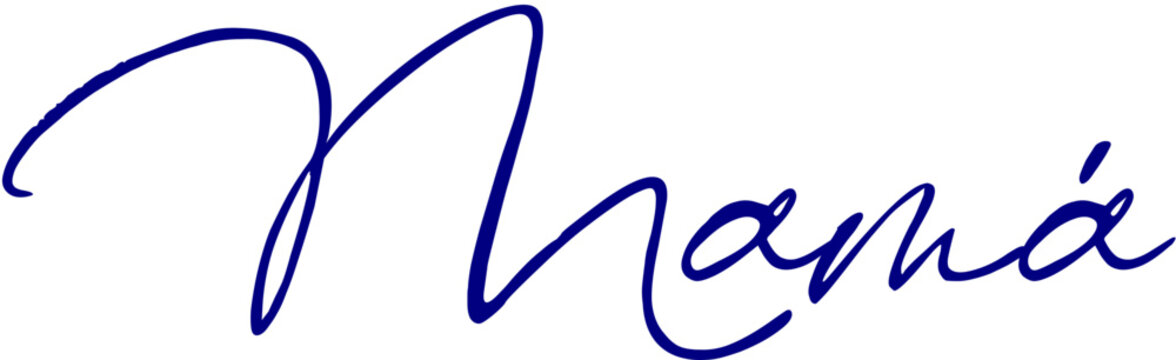 mam&aacute;, lettering, fondo transparente, png	