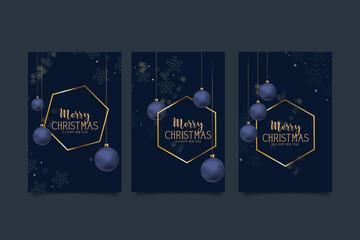  Happy Holidays, season greeting and new year vector mobile social media template card set with Christmas element decoration,christmas greeting card,christmas poster