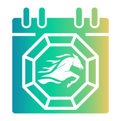 chinese new year Gradient icon