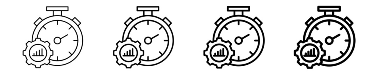 Productivity  Icon Set Different Style Collection