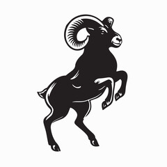 Goat art Vector Images and Graphics on White Background © Edo
