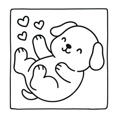 Bold and Easy Valentine's Day Coloring Page for Kids and Adults,  Cozy Love Coloring Page, Cute and Cozy, Bold and Easy, Fun Romantic, Hygge-Inspired Designs, Valentine's Day, Self-love, Victor art.