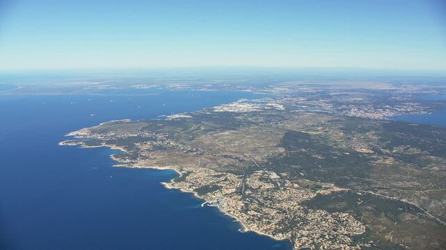 vue a&eacute;rienne de Sausset les Pins