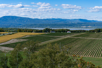 Beautiful Saint Anne mountain view from the Orleans island
