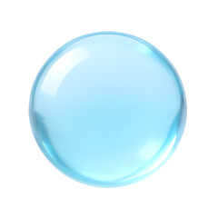 Obraz premium Light Blue Transparent Droplet