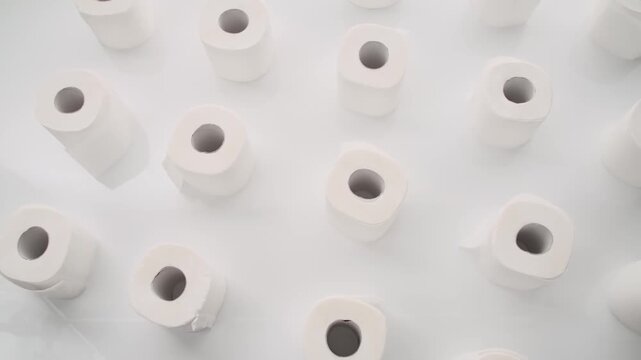 white toilet paper shot