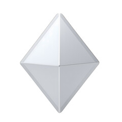 White Geometric Diamond Shape