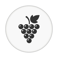 Single Cluster of Grapes Icon