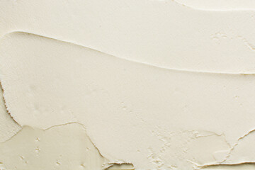 Top view of cream buttercream for decorating cake, silky smooth american buttercream with patterns, overhead view of smooth buttercream