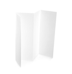 Blank brochure isolated on white