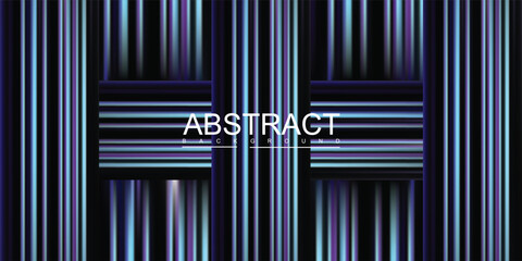 Obraz premium Abstract Vertical Lines with Horizontal Rectangles Blue and Purple Hues.