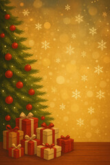 christmas tree with gifts