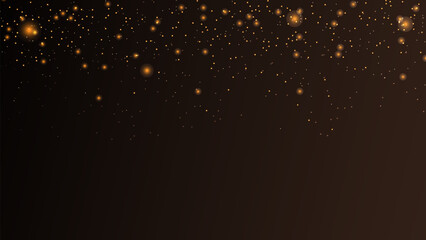 Gold Dust Magic Glitter Shine Flare Light. Perfect for advertising, web design, and marketing projects. Vector illustration.