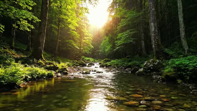 Focusing on the tranquil pool at the base of the waterfall, where the turbulent water settles into calm, reflective surfaces before flowing downstream.