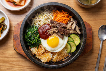 Traditional Korean dish bibimbap