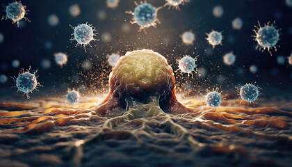 Molecular Biology Research, Microscopic Analysis of a Cell's Response to Pathogens, Unveiling Genetic Processes