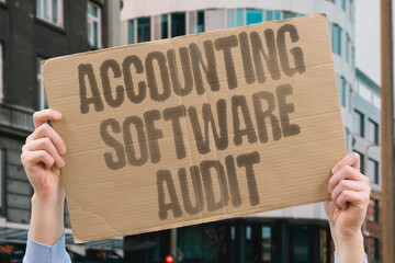 "Accounting Software Audit" Programs process financial records identifying errors and discrepancies. ACCOUNTING. BOOKKEEPING. AUDIT. FINANCE. LEDGER.