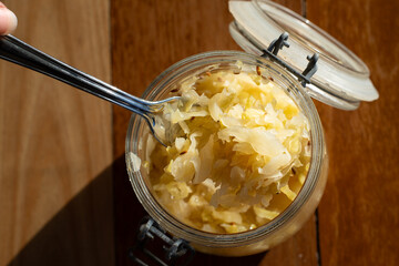 homemade sauerkraut