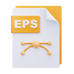 3D EPS Vector Graphic File Icon