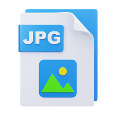 3D JPG Image Photo File Icon