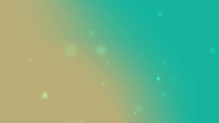 Soft aqua and gold gradient background with glowing particle sparkle and floating light orbs perfect for celebration events digital design and festive decoration themes - Powered by Adobe