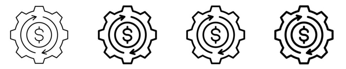 Sales Automation Icon Set Different Style Collection
