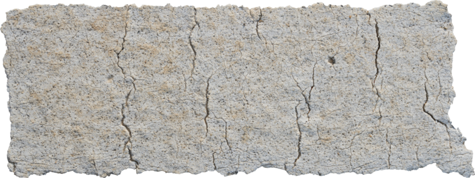 isolated cracked road paint