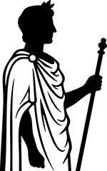 Echoes of Empire: Greco-Roman Emperor Silhouette