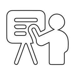 Presentation concept icon