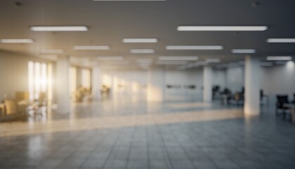 Blurred empty open space office. 