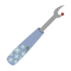 リッパー（縫い目ほどき）のかわいいイラスト素材