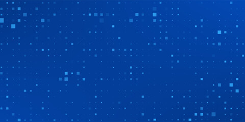 Blue Tech Finance Fintech Background Abstract Pixel Pattern. Abstract Business Tech Science Vector Backdrop.