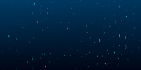 A stream of binary matrix code on the screen. numbers of the computer matrix. The concept of coding, hacker or mining of crypto-currency bitcoin.