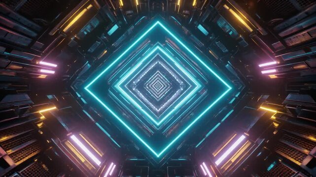 Fantasy abstract technology and engineering background