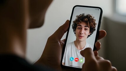 A person on a video call with a friend using a smartphone shows the importance of staying connected - Powered by Adobe