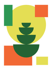 Design wall art plant green nature unique